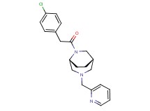 (1S*,5R*)-6-[(4-chlorophenyl)acetyl]-3-(pyridin-2-ylmethyl)-3,6-diazabicyclo[3.2.2]nonane