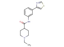 1-ethyl-N-[3-(1,3-thiazol-4-yl)phenyl]-4-piperidinecarboxamide