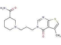 1-[3-(5-methyl-4-oxothieno[2,3-d]pyrimidin-3(4H)-yl)propyl]piperidine-3-carboxamide