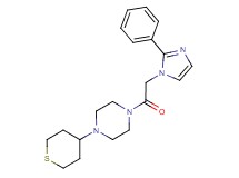 1-[(2-phenyl-1H-imidazol-1-yl)acetyl]-4-(tetrahydro-2H-thiopyran-4-yl)piperazine