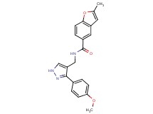 N-{[3-(4-methoxyphenyl)-1H-pyrazol-4-yl]methyl}-2-methyl-1-benzofuran-5-carboxamide
