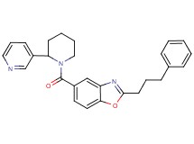 2-(3-phenylpropyl)-5-{[2-(3-pyridinyl)-1-piperidinyl]carbonyl}-1,3-benzoxazole