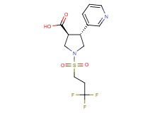 (3S*,4R*)-4-(3-pyridinyl)-1-[(3,3,3-trifluoropropyl)sulfonyl]-3-pyrrolidinecarboxylic acid