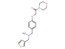 N-methyl-1-[4-(2-morpholin-4-yl-2-oxoethoxy)phenyl]-N-(3-thienylmethyl)methanamine