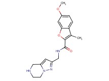 6-methoxy-3-methyl-N-(4,5,6,7-tetrahydropyrazolo[1,5-a]pyrazin-2-ylmethyl)-1-benzofuran-2-carboxamide