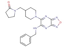 1-({1-[6-(benzylamino)[1,2,5]oxadiazolo[3,4-b]pyrazin-5-yl]-4-piperidinyl}methyl)-2-pyrrolidinone