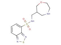 N-(1,4-oxazepan-6-ylmethyl)-2,1,3-benzothiadiazole-4-sulfonamide hydrochloride