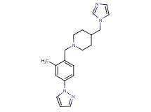 4-(1H-imidazol-1-ylmethyl)-1-[2-methyl-4-(1H-pyrazol-1-yl)benzyl]piperidine