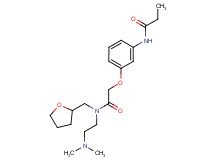 N-(3-{2-[[2-(dimethylamino)ethyl](tetrahydrofuran-2-ylmethyl)amino]-2-oxoethoxy}phenyl)propanamide