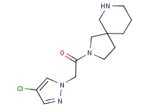 2-[(4-chloro-1H-pyrazol-1-yl)acetyl]-2,7-diazaspiro[4.5]decane hydrochloride