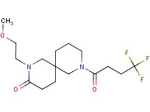 2-(2-methoxyethyl)-8-(4,4,4-trifluorobutanoyl)-2,8-diazaspiro[5.5]undecan-3-one