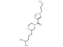 3-(4-{[2-(4-methylpentyl)-4-morpholinyl]carbonyl}-1H-1,2,3-triazol-1-yl)-1-propanamine