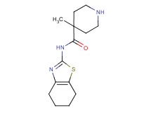 4-methyl-N-(4,5,6,7-tetrahydro-1,3-benzothiazol-2-yl)-4-piperidinecarboxamide