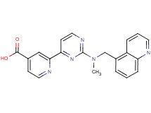 2-{2-[methyl(quinolin-5-ylmethyl)amino]pyrimidin-4-yl}isonicotinic acid