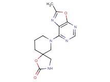 7-(2-methyl[1,3]oxazolo[5,4-d]pyrimidin-7-yl)-1-oxa-3,7-diazaspiro[4.5]decan-2-one