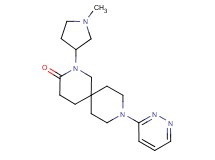 2-(1-methyl-3-pyrrolidinyl)-9-(3-pyridazinyl)-2,9-diazaspiro[5.5]undecan-3-one