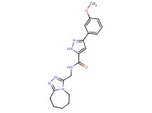 3-(3-methoxyphenyl)-N-(6,7,8,9-tetrahydro-5H-[1,2,4]triazolo[4,3-a]azepin-3-ylmethyl)-1H-pyrazole-5-carboxamide