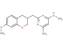2-[(7-methoxy-3,4-dihydro-2H-chromen-3-yl)methyl]-N,6-dimethylpyrimidin-4-amine