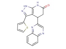 4-quinoxalin-2-yl-3-(2-thienyl)-1,4,5,7-tetrahydro-6H-pyrazolo[3,4-b]pyridin-6-one