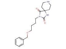 3-[4-(benzyloxy)butyl]-1,3,8-triazaspiro[4.5]decane-2,4-dione