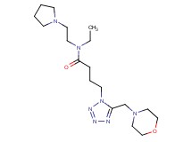 N-ethyl-4-[5-(4-morpholinylmethyl)-1H-tetrazol-1-yl]-N-[2-(1-pyrrolidinyl)ethyl]butanamide