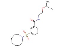 3-(azocan-1-ylsulfonyl)-N-(2-isopropoxyethyl)benzamide