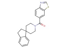 1'-(1,3-benzothiazol-6-ylcarbonyl)-2,3-dihydrospiro[indene-1,4'-piperidine]