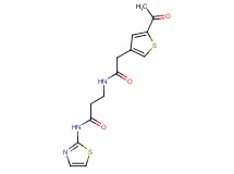 N~3~-[(5-acetyl-3-thienyl)acetyl]-N~1~-1,3-thiazol-2-yl-beta-alaninamide