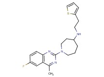 1-(6-fluoro-4-methyl-2-quinazolinyl)-N-[2-(2-thienyl)ethyl]-4-azepanamine