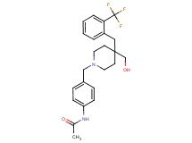 N-[4-({4-(hydroxymethyl)-4-[2-(trifluoromethyl)benzyl]-1-piperidinyl}methyl)phenyl]acetamide