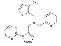 1-(3-methyl-2-thienyl)-N-(pyridin-2-ylmethyl)-N-[(1-pyrimidin-2-yl-1H-pyrrol-2-yl)methyl]methanamine