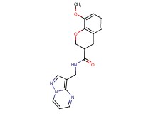 8-methoxy-N-(pyrazolo[1,5-a]pyrimidin-3-ylmethyl)-3-chromanecarboxamide