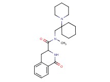 N-methyl-1-oxo-N-{[1-(1-piperidinyl)cyclohexyl]methyl}-1,2,3,4-tetrahydro-3-isoquinolinecarboxamide