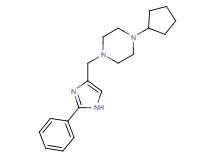1-cyclopentyl-4-[(2-phenyl-1H-imidazol-4-yl)methyl]piperazine bis(trifluoroacetate)