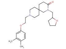 9-[2-(3,4-dimethylphenoxy)ethyl]-2-(tetrahydrofuran-2-ylmethyl)-2,9-diazaspiro[5.5]undecan-3-one