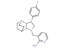 3-{[(3R*,3aR*,7aR*)-3-(4-fluorophenyl)hexahydro-4,7-ethanopyrrolo[3,2-b]pyridin-1(2H)-yl]methyl}pyridin-2-amine
