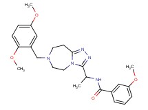 N-{1-[7-(2,5-dimethoxybenzyl)-6,7,8,9-tetrahydro-5H-[1,2,4]triazolo[4,3-d][1,4]diazepin-3-yl]ethyl}-3-methoxybenzamide