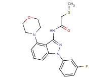 N-[1-(3-fluorophenyl)-4-morpholin-4-yl-1H-indazol-3-yl]-2-(methylthio)acetamide