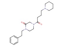1-(2-phenylethyl)-4-[4-(1-piperidinyl)butanoyl]-2-piperazinone