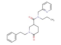6-oxo-1-(2-phenylethyl)-N-propyl-N-(2-pyridinylmethyl)-3-piperidinecarboxamide