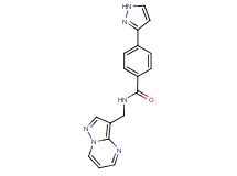 N-(pyrazolo[1,5-a]pyrimidin-3-ylmethyl)-4-(1H-pyrazol-3-yl)benzamide