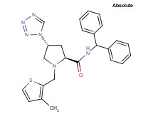 (4R)-N-(diphenylmethyl)-1-[(3-methyl-2-thienyl)methyl]-4-(1H-tetrazol-1-yl)-L-prolinamide