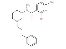 2-hydroxy-N,6-dimethyl-N-[1-(3-phenylpropyl)-3-piperidinyl]nicotinamide