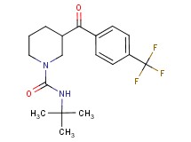 N-(tert-butyl)-3-[4-(trifluoromethyl)benzoyl]-1-piperidinecarboxamide