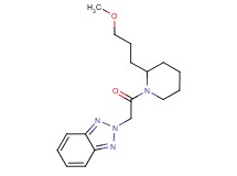 2-{2-[2-(3-methoxypropyl)-1-piperidinyl]-2-oxoethyl}-2H-1,2,3-benzotriazole