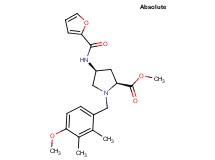 methyl (4S)-4-(2-furoylamino)-1-(4-methoxy-2,3-dimethylbenzyl)-L-prolinate