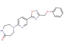 1-{5-[3-(phenoxymethyl)-1,2,4-oxadiazol-5-yl]-2-pyridinyl}-1,4-diazepan-5-one