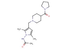 N-(2,5-dimethyl-3-{[4-(pyrrolidin-1-ylcarbonyl)piperidin-1-yl]methyl}-1H-pyrrol-1-yl)acetamide