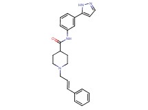 1-[(2E)-3-phenyl-2-propen-1-yl]-N-[3-(1H-pyrazol-5-yl)phenyl]-4-piperidinecarboxamide