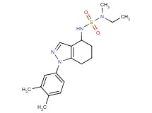 N'-[1-(3,4-dimethylphenyl)-4,5,6,7-tetrahydro-1H-indazol-4-yl]-N-ethyl-N-methylsulfamide